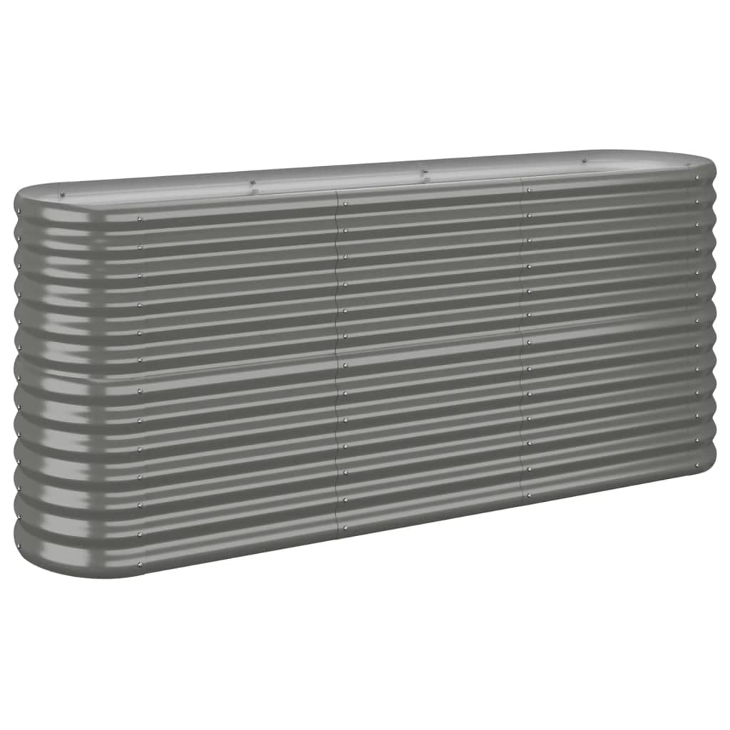 Vidaxl fioriera 152x40x68 cm in polvere grigio ricoperto