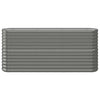 Vidaxl fioriera 152x40x68 cm in polvere grigio ricoperto