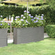 Vidaxl plantenbak 152x40x68 cm gegalvaniseerd staal grijs