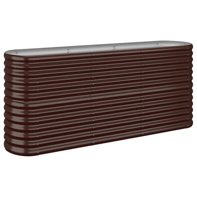 Casella di pianificazione Vidaxl 152x40x68 cm in polvere ricoperta di marrone rivestito