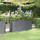 Vidaxl plantenbak 152x40x68 cm gegalvaniseerd staal antracietkleurig