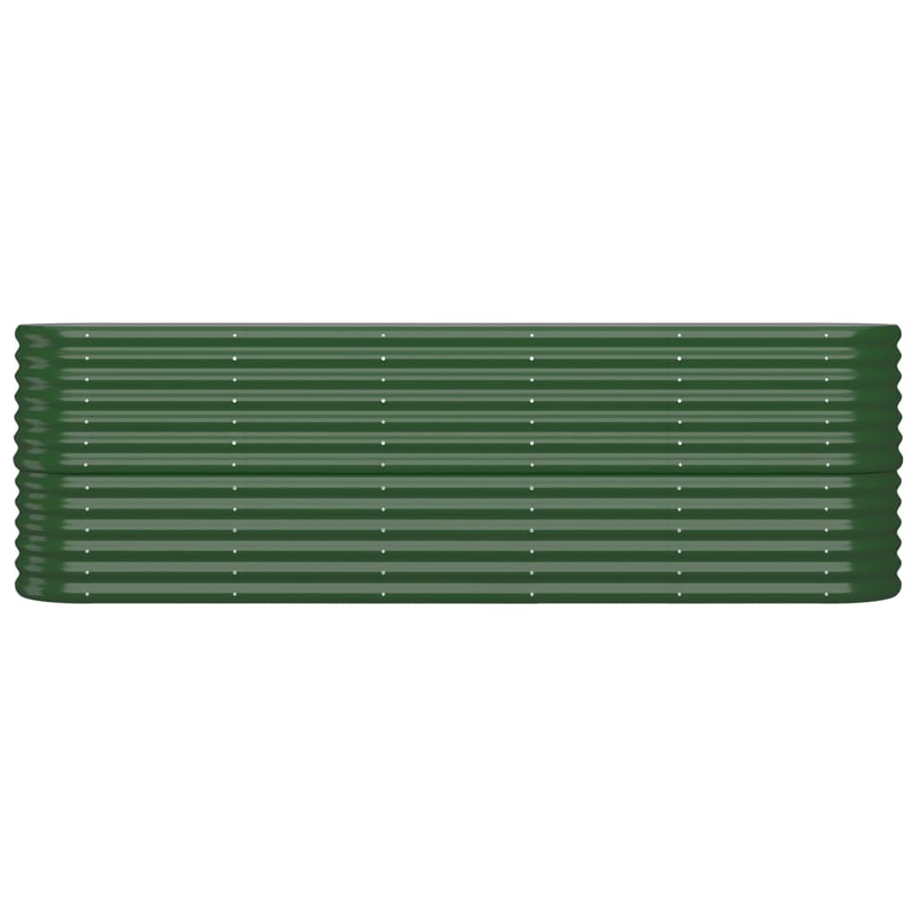 Vidaxl plantenbak 224x40x68 cm gegalvaniseerd staal groen