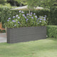 Vidaxl plantenbak 224x40x68 cm gegalvaniseerd staal grijs