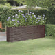 Vidaxl plantenbak 224x40x68 cm gegalvaniseerd staal bruin