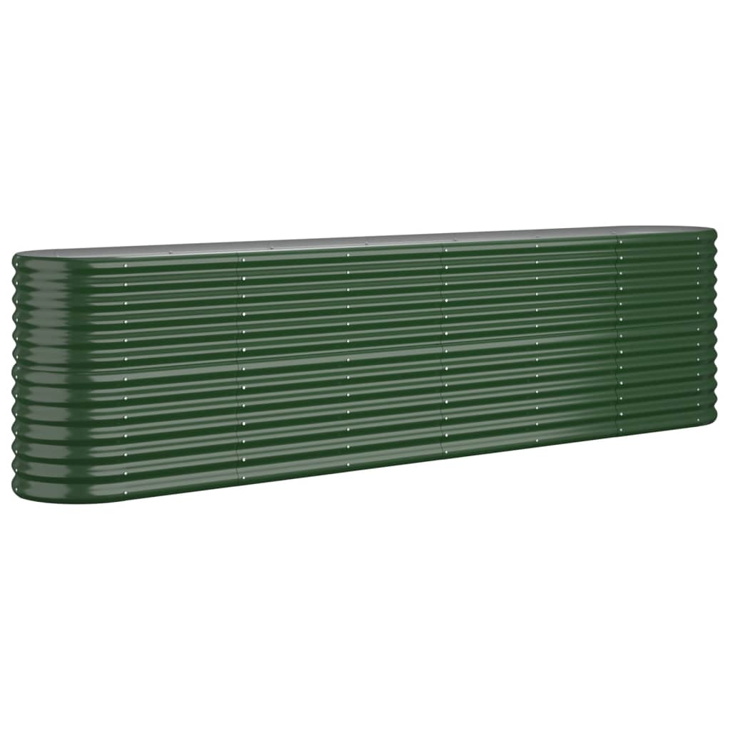 Vidaxl plantenbak 260x40x68 cm gegalvaniseerd staal groen
