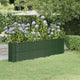 Vidaxl plantenbak 260x40x68 cm gegalvaniseerd staal groen