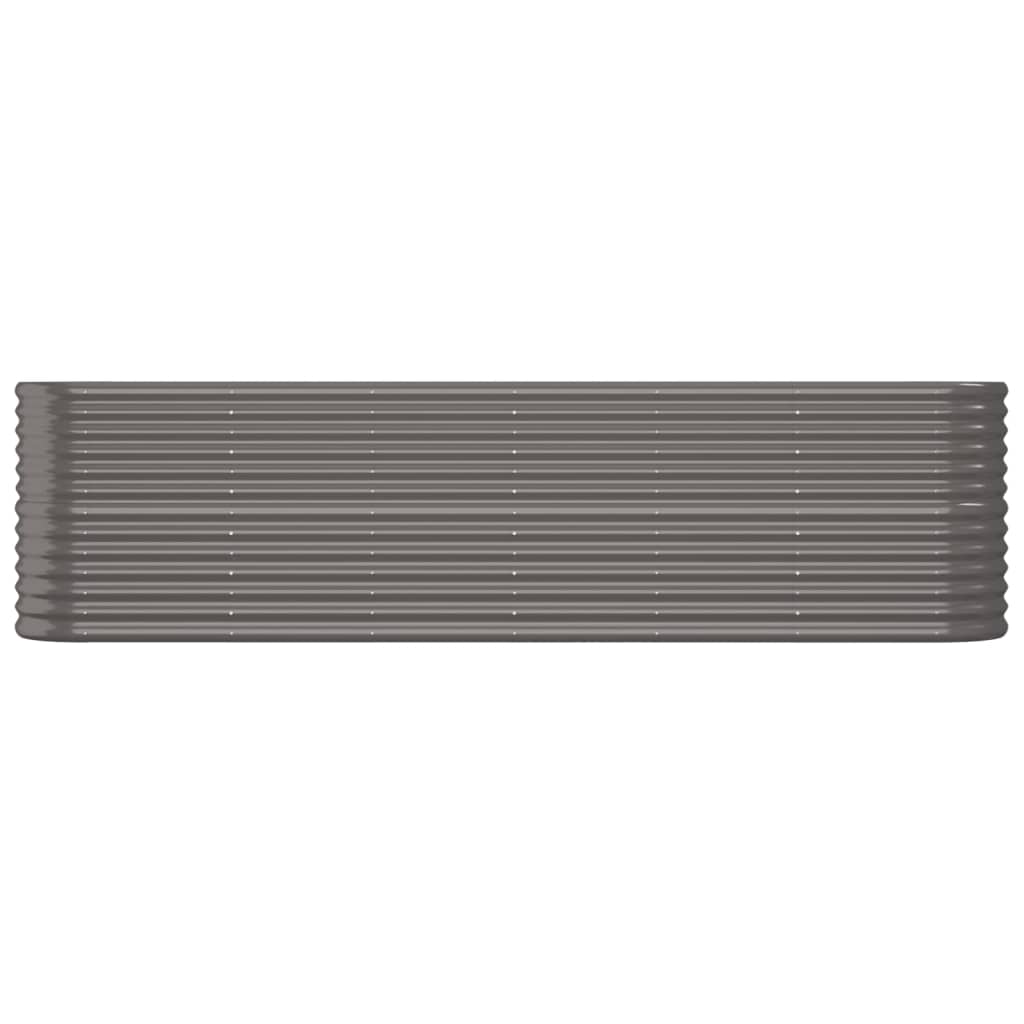 Vidaxl plantenbak 260x40x68 cm gegalvaniseerd staal grijs