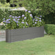 Vidaxl plantenbak 260x40x68 cm gegalvaniseerd staal grijs