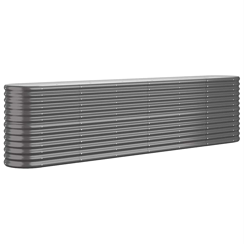 Vidaxl plantenbak 260x40x68 cm gegalvaniseerd staal antracietkleurig