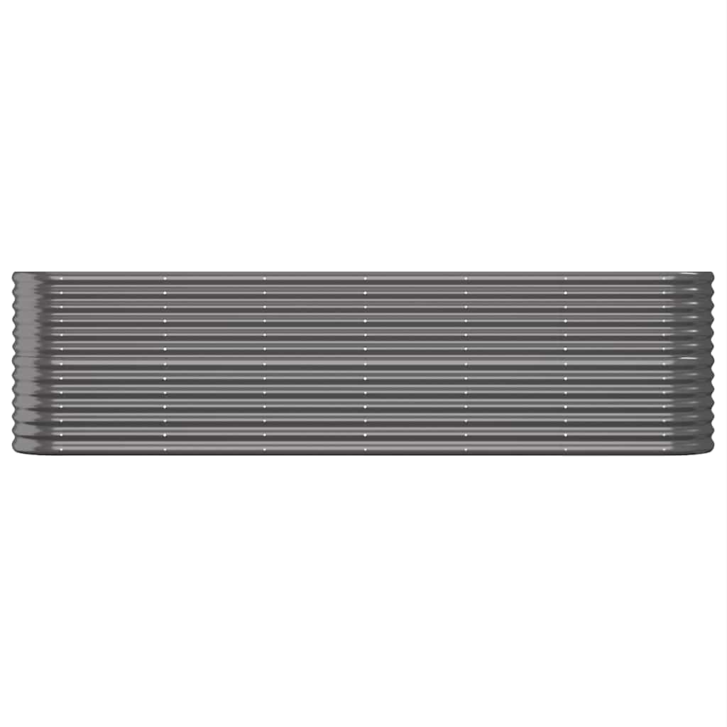 Vidaxl plantenbak 260x40x68 cm gegalvaniseerd staal antracietkleurig