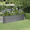 Casella di pianificazione Vidaxl 260x40x68 cm in polvere con antracite in acciaio rivestito