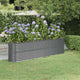 Vidaxl plantenbak 260x40x68 cm gegalvaniseerd staal antracietkleurig