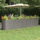 Vidaxl plantenbak 332x40x68 cm gegalvaniseerd staal grijs