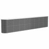 Vidaxl plantenbak 332x40x68 cm gegalvaniseerd staal antracietkleurig