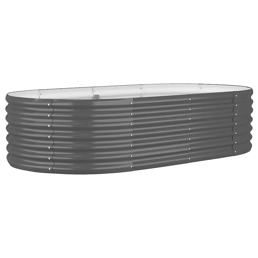 Vidaxl plantenbak 152x80x36 cm gegalvaniseerd staal antracietkleurig