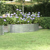 Vidaxl fioriera 152x80x36 cm in polvere colorata in acciaio rivestito