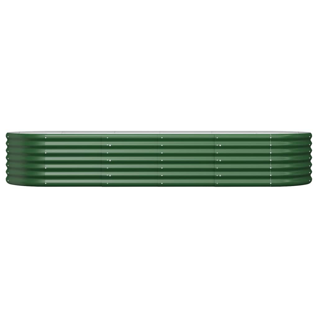 Vidaxl plantenbak 224x80x36 cm gegalvaniseerd staal groen
