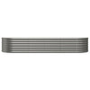 Scatola di pianificazione Vidaxl 224x80x36 cm in polvere grigio rivestito