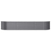 Vidaxl Planning Box 224x80x36 cm in polvere con antracite in acciaio rivestito