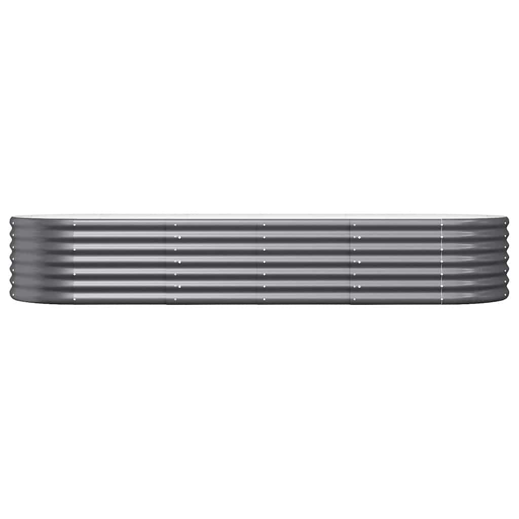 Vidaxl plantenbak 224x80x36 cm gegalvaniseerd staal antracietkleurig