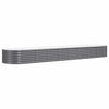 Vidaxl Planning Box 368x80x36 cm in polvere con antracite in acciaio rivestito
