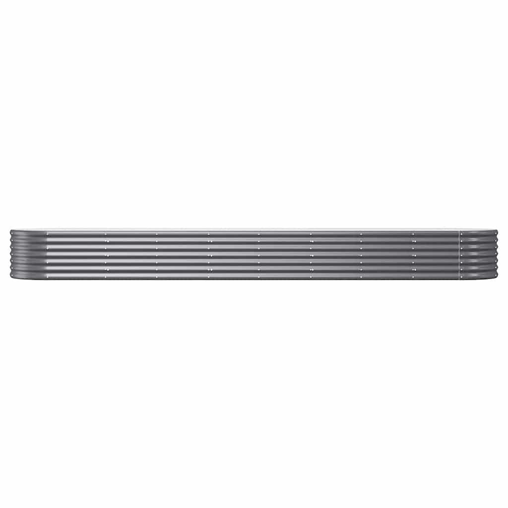 Vidaxl plantenbak 368x80x36 cm gegalvaniseerd staal antracietkleurig