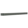 Scatola di pianificazione Vidaxl 620x80x36 cm in polvere grigio rivestito