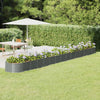 Scatola di pianificazione Vidaxl 620x80x36 cm in polvere grigio rivestito