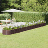 Casella di pianificazione Vidaxl 620x80x36 cm in polvere ricoperta di marrone ricoperto
