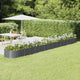 Vidaxl plantenbak 620x80x36 cm gegalvaniseerd staal antracietkleurig