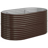 Vidaxl fioriera 152x80x68 cm in polvere in acciaio rivestito