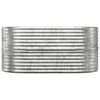 Vidaxl plantenbak 152x80x68 cm gegalvaniseerd staal zilverkleurig