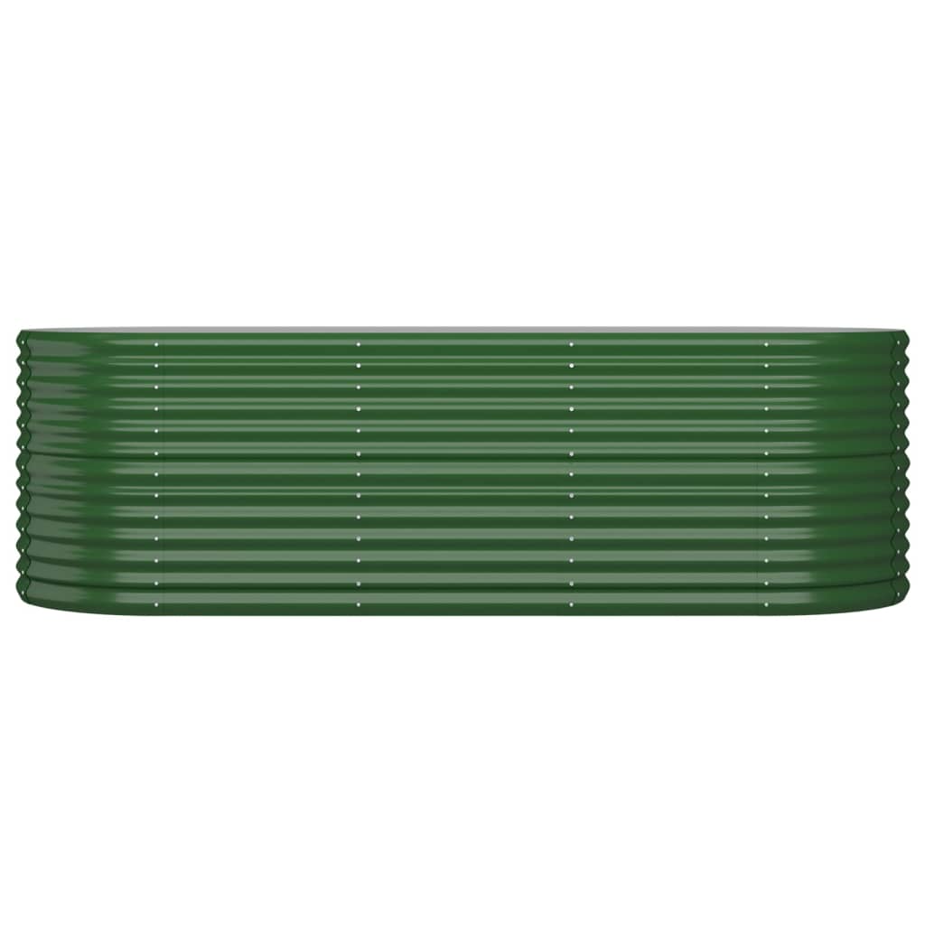 Vidaxl plantenbak 224x80x68 cm gegalvaniseerd staal groen