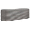 Scatola di pianificazione Vidaxl 224x80x68 cm in polvere grigio rivestito