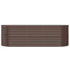 Casella di pianificazione Vidaxl 224x80x68 cm in polvere con in acciaio rivestito