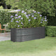 Vidaxl plantenbak 224x80x68 cm gegalvaniseerd staal antracietkleurig
