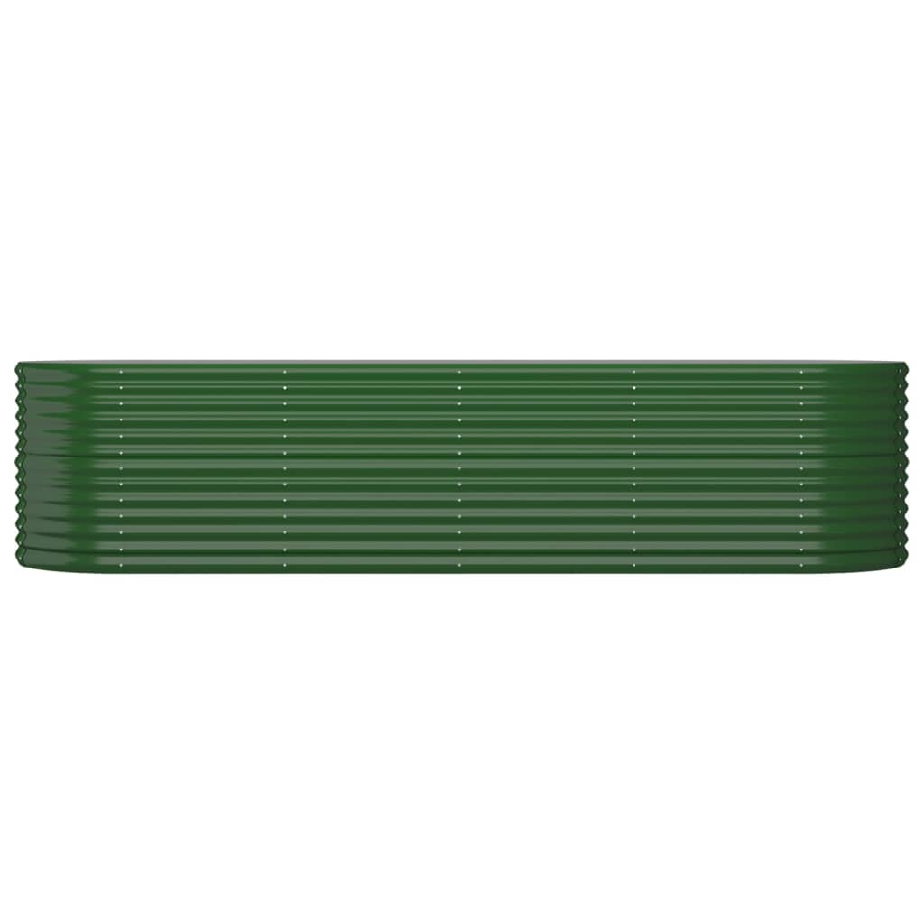 Vidaxl plantenbak 296x80x68 cm gegalvaniseerd staal groen