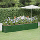 Vidaxl plantenbak 368x80x68 cm gegalvaniseerd staal groen