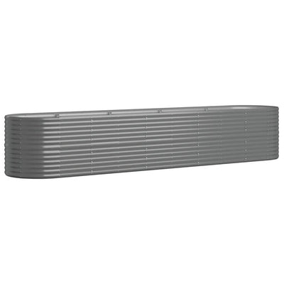 Vidaxl fioriera 368x80x68 cm in polvere grigio ricoperto