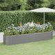 Vidaxl plantenbak 368x80x68 cm gegalvaniseerd staal grijs
