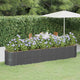 Vidaxl plantenbak 368x80x68 cm gegalvaniseerd staal antracietkleurig