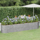Vidaxl plantenbak 368x80x68 cm gegalvaniseerd staal zilverkleurig