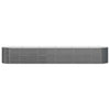 Vidaxl Planning Box 440x80x68 cm in polvere antracite in acciaio rivestito