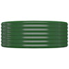 Scatola di pianificazione Vidaxl 100x100x36 cm in polvere verde rivestito