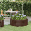 Casella di pianificazione Vidaxl 100x100x36 cm in polvere in acciaio rivestito