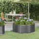 Vidaxl plantenbak 100x100x36 cm gegalvaniseerd staal antracietkleurig