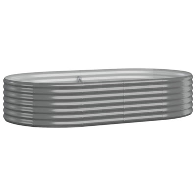 Scatola di pianificazione Vidaxl 175x100x36 cm in polvere grigio rivestito