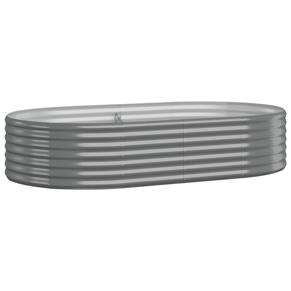 Scatola di pianificazione Vidaxl 175x100x36 cm in polvere grigio rivestito