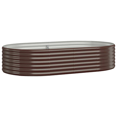 Scatola di pianificazione Vidaxl 175x100x36 cm in polvere ricoperta di marrone ricoperto