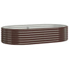Vidaxl plantenbak 175x100x36 cm gegalvaniseerd staal bruin